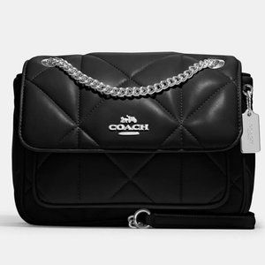 NWOT Coach Klare Crossbody 25 with Puffy Diamond Quilting - Black